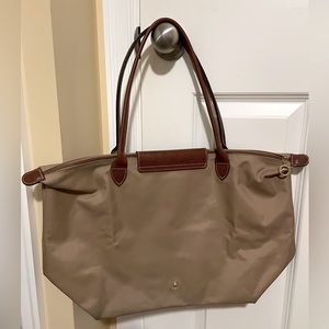Longchamp Large Le Pliage Tote - Beige